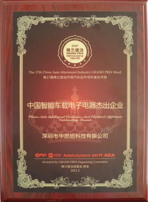 CARKU was awarded the Outstanding Enterprise of China Smart Car Electronics