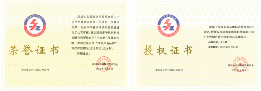 CARKU won the honor of “Shenzhen Famous Brand” again