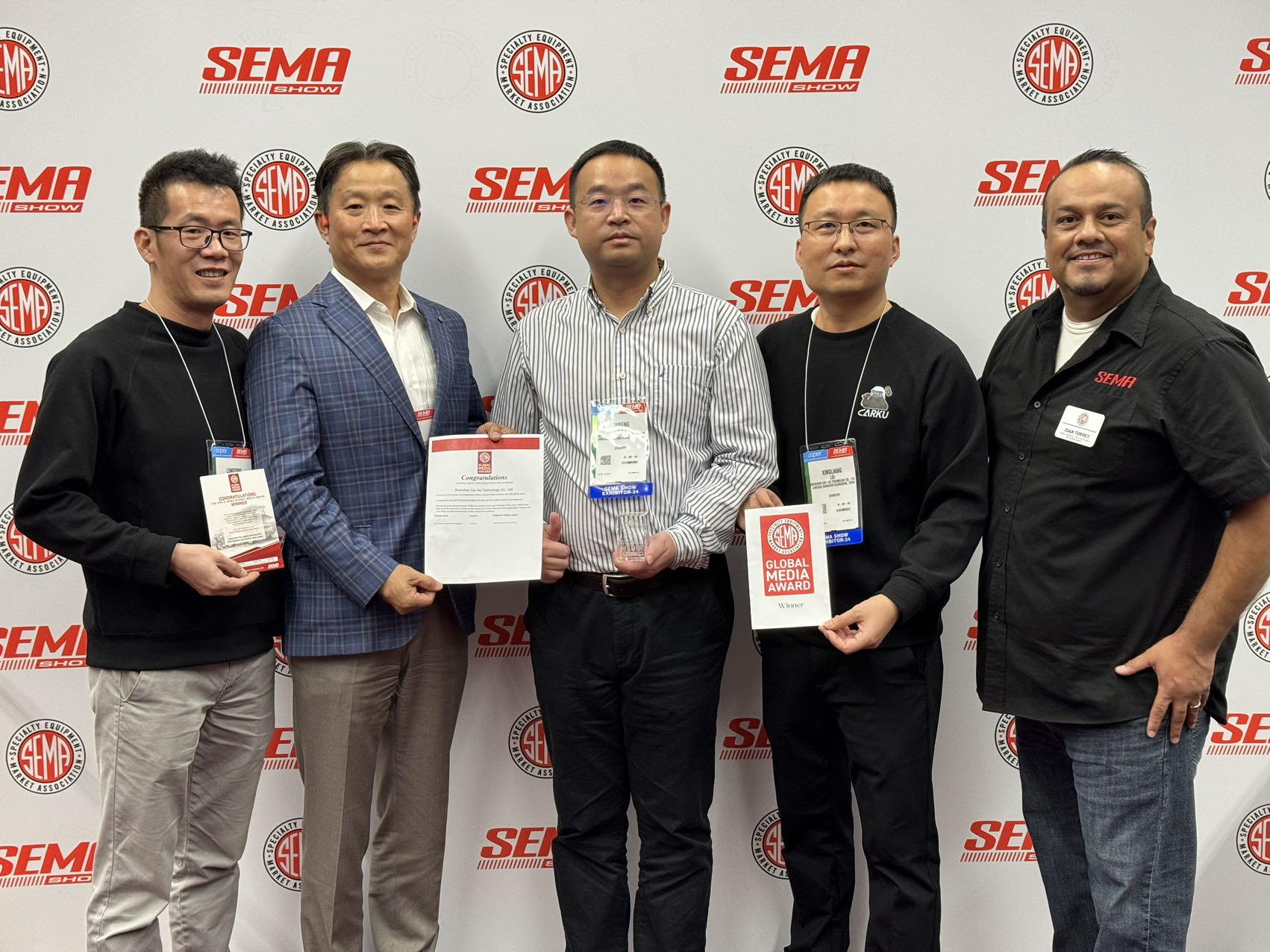 CARKU won the “Global Media Award” at the 2024 SEMA Show!