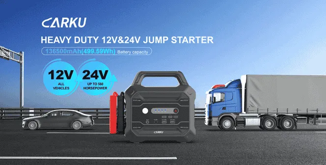 How To Jump-start A Semi Truck Using a 12V 24V Jump Starter?