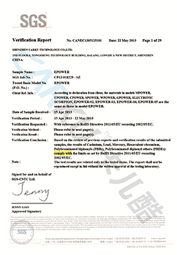 SGS Verification Report