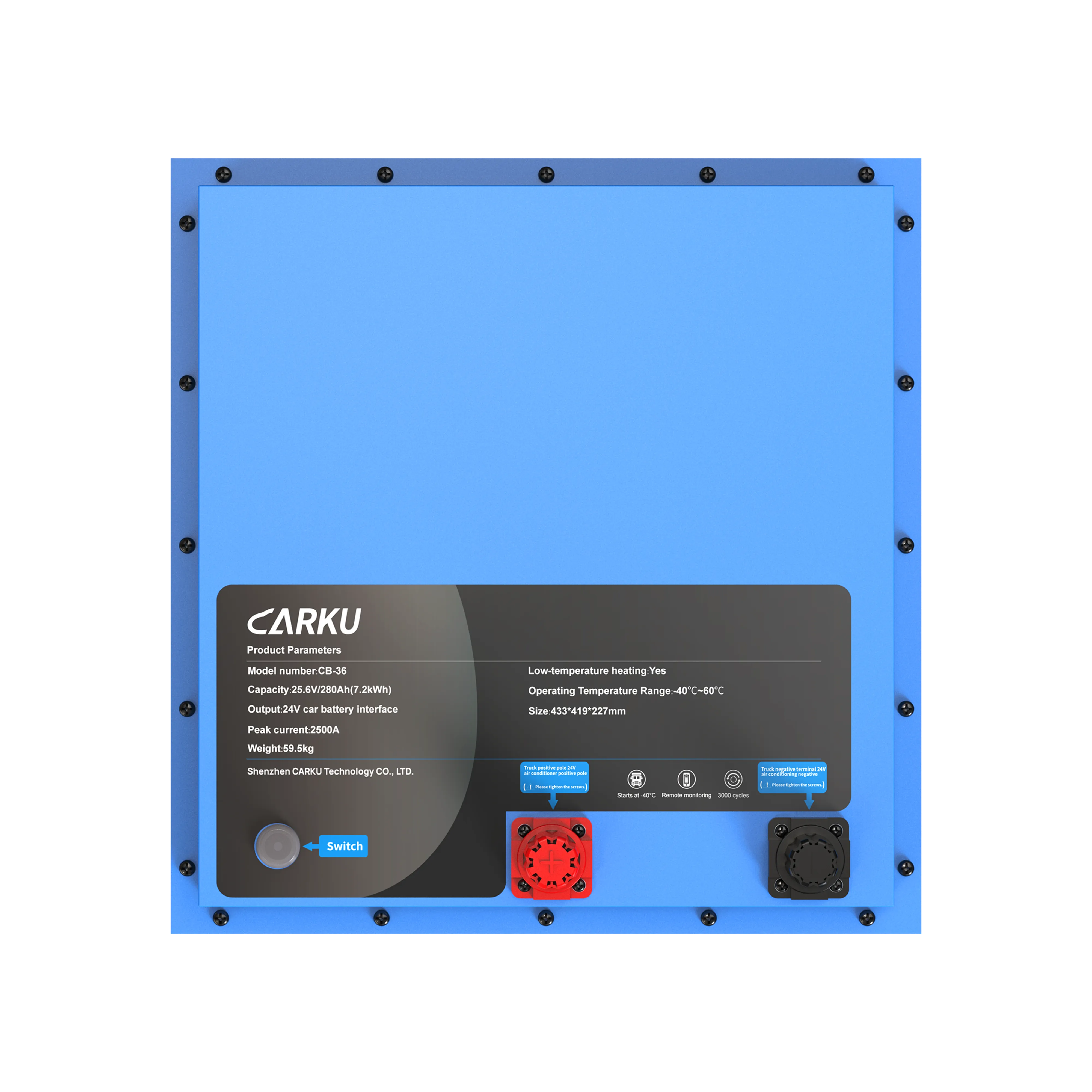 CARKU 280Ah Truck Starting Battery