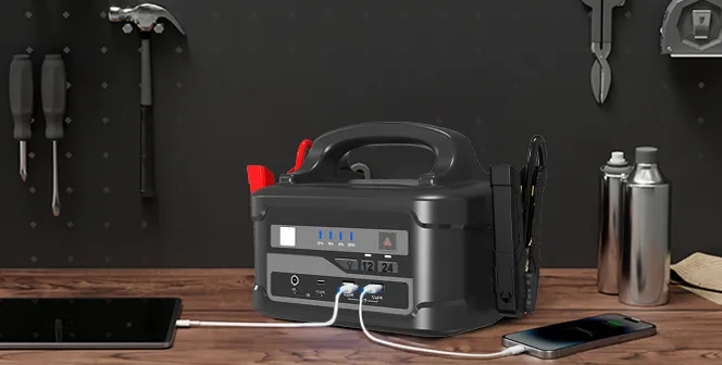 Rapid Recharge & Dual Functionality in One Compact Unit