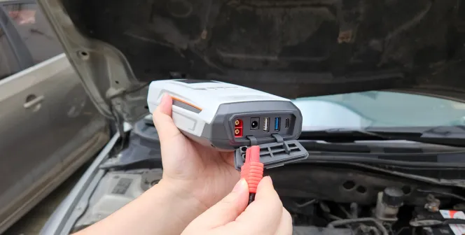 How long to leave jumper starter on a dead battery?