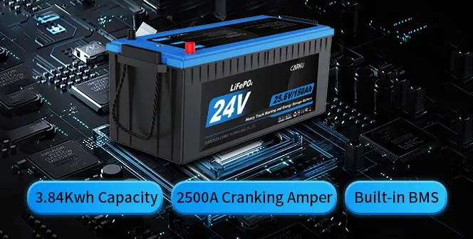 Trucks Starting Battery with Dual-Function Capability